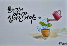 묻힌 것이 아니라, 심어진 것이란다