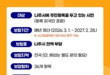 나주시, 2026년 시민안전보험 운영…시민 자동가입·보장항목 확대